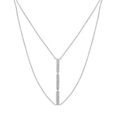 0.32ct 14k White Gold Diamond Necklace